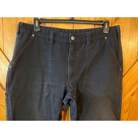 Duluth Trading Men’s Carpenter Jeans Black READ Size 38x32 (5521) - Picture 2 of 10